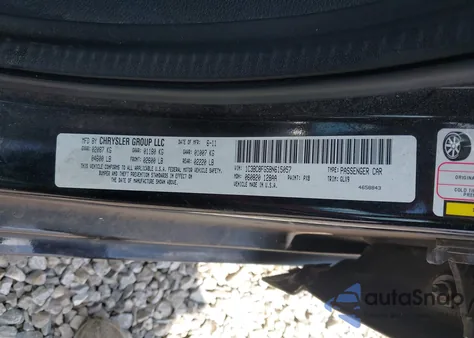 2011 Chrysler 200 S из США, поврежденный, VIN 1C3BC8FG5BN615057